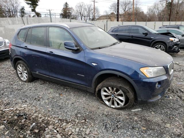 5UXWX9C52D0A19903 - 2013 BMW X3 XDRIVE28I BLUE photo 4