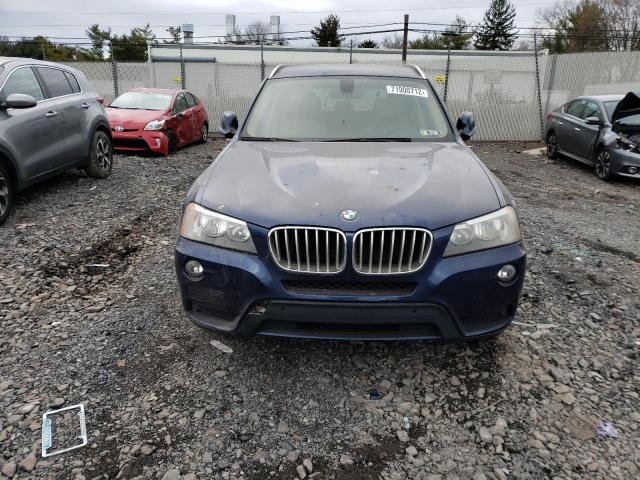 5UXWX9C52D0A19903 - 2013 BMW X3 XDRIVE28I BLUE photo 5