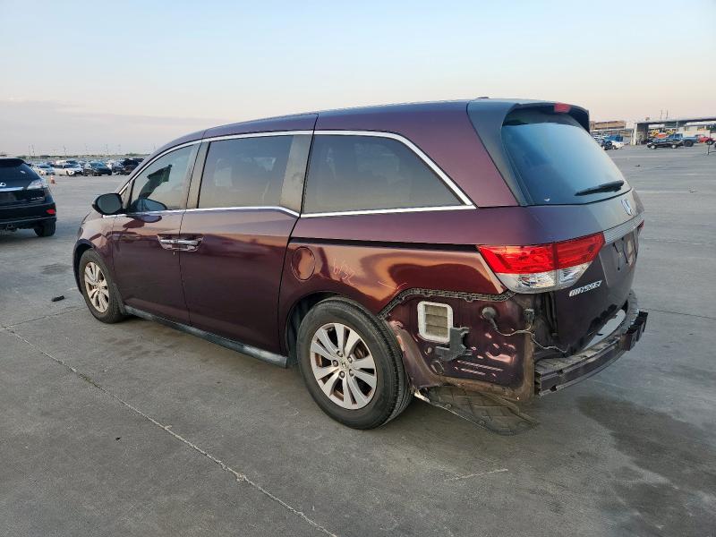 5FNRL5H64EB028803 - 2014 HONDA ODYSSEY EXL MAROON photo 2