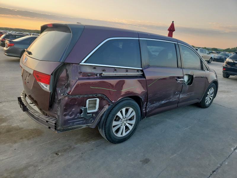 5FNRL5H64EB028803 - 2014 HONDA ODYSSEY EXL MAROON photo 3