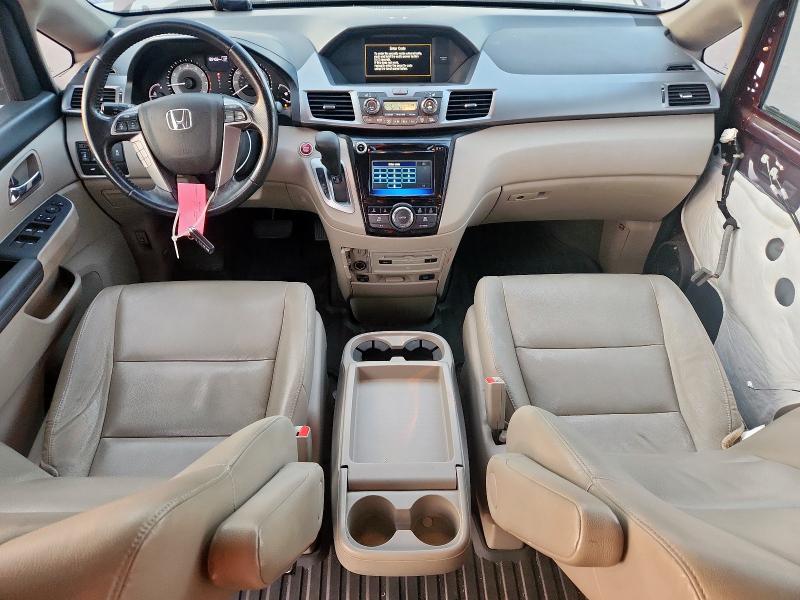 5FNRL5H64EB028803 - 2014 HONDA ODYSSEY EXL MAROON photo 8