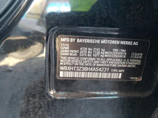 WBXHT3Z38H4A54231 - 2017 BMW X1 XDRIVE28I BLACK photo 13