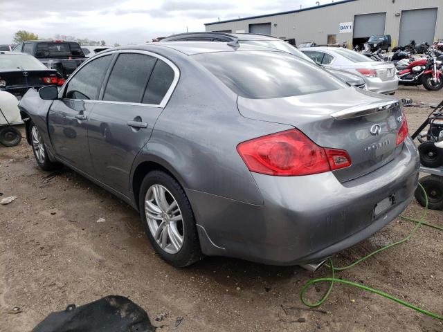 JN1DV6AR6BM651165 - 2011 INFINITI G25 GRAY photo 2