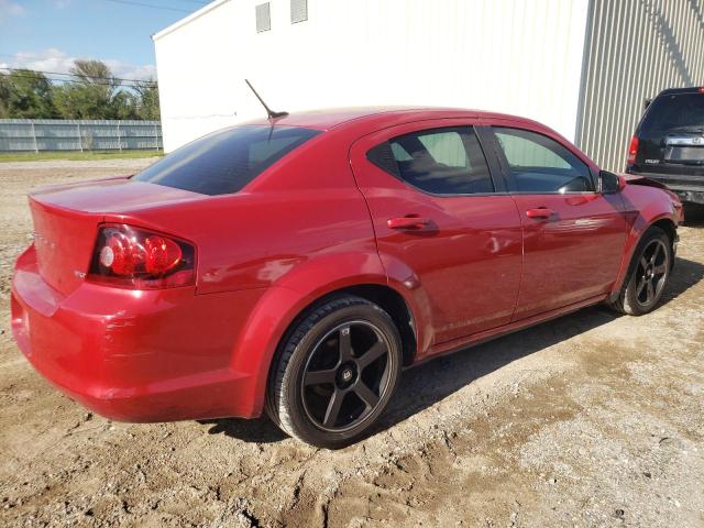 1C3CDZCGXDN552682 - 2013 DODGE AVENGER SXT RED photo 3