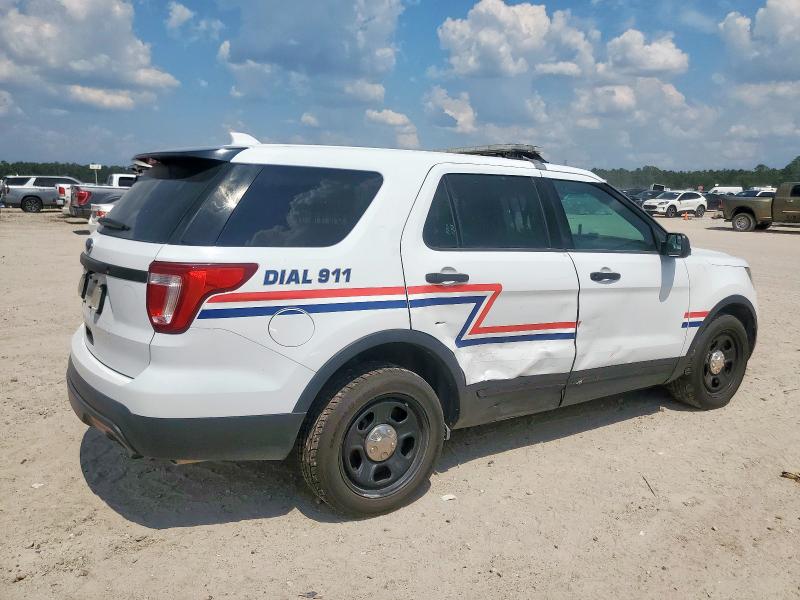 1FM5K8AR8HGB55518 - 2017 FORD EXPLORER POLICE INTERCEPTOR WHITE photo 3