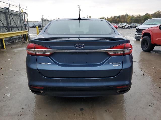 3FA6P0D90JR132228 - 2018 FORD FUSION TITANIUM/PLATINUM BLUE photo 6