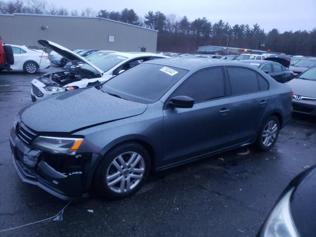 3VW2K7AJ0FM220955 - 2015 VOLKSWAGEN JETTA BASE GRAY photo 1