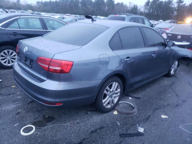3VW2K7AJ0FM220955 - 2015 VOLKSWAGEN JETTA BASE GRAY photo 3