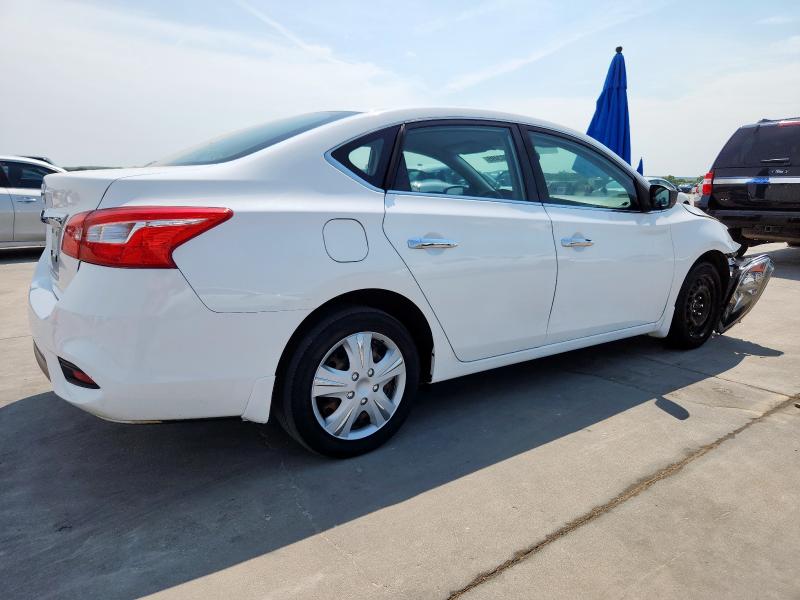 3N1AB7AP7KY270762 - 2019 NISS SENTRA S WHITE photo 3