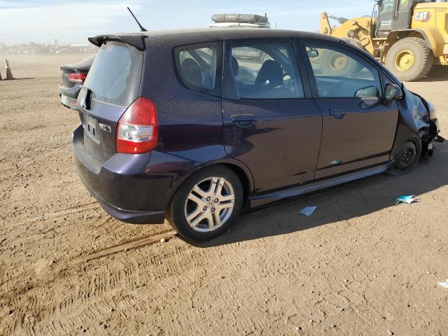 JHMGD37628S013104 - 2008 HONDA FIT SPORT Violet photo 3
