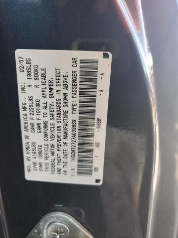 1HGCM72727A009969 - 2007 HONDA ACCORD EX GRAY photo 12