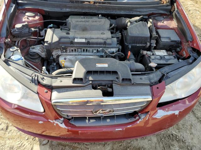 KMHDU46D18U348722 - 2008 HYUNDAI ELANTRA GLS RED photo 11