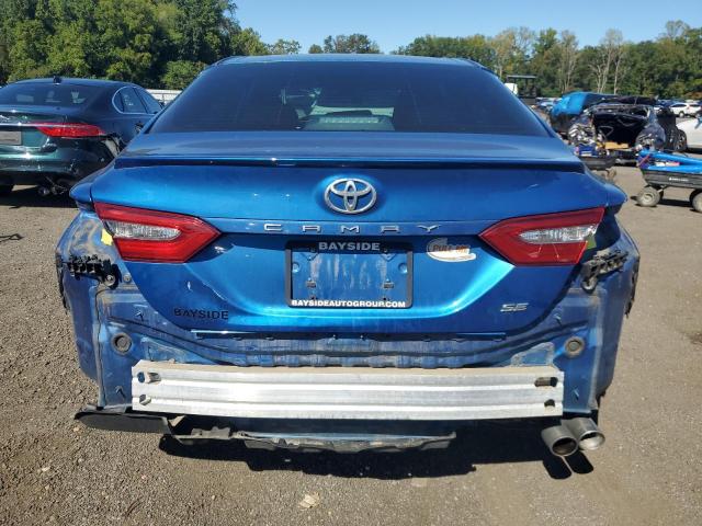4T1B11HK0JU105032 - 2018 TOYOTA CAMRY L BLUE photo 6