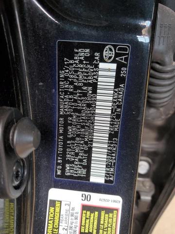 2T1BURHE5HC904090 - 2017 TOYOTA COROLLA L 黑色 照片 12