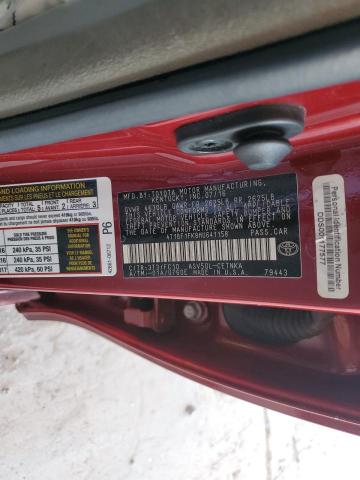 4T1BF1FK8HU641158 - 2017 TOYOTA CAMRY LE RED photo 12