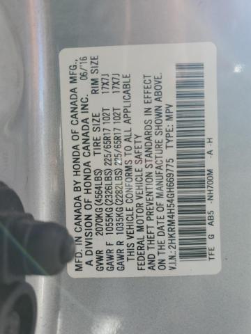 2HKRM4H54GH669775 - 2016 HONDA CR-V EX Gümüş fotoğraf 14