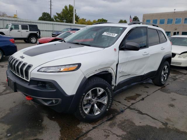 1C4PJMBS5GW271662 - 2016 JEEP CHEROKEE TRAILHAWK WHITE photo 1