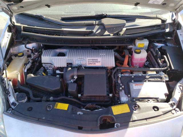 JTDKN3DUXC5439514 - 2012 TOYOTA PRIUS ვერცხლისფერი ფოტო 11