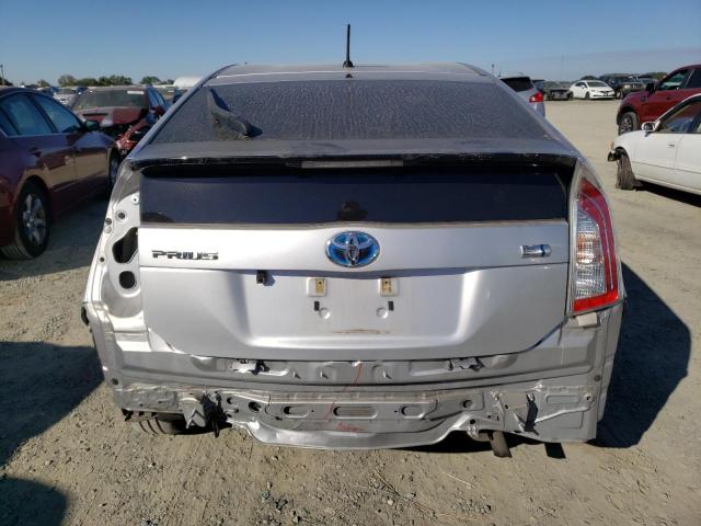 JTDKN3DUXC5439514 - 2012 TOYOTA PRIUS ვერცხლისფერი ფოტო 6