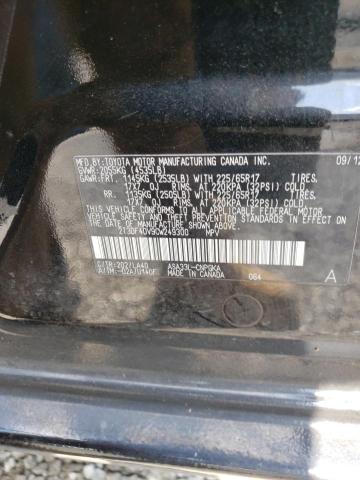 2T3DF4DV9CW249300 - 2012 TOYOTA RAV4 LIMITED BLACK photo 13