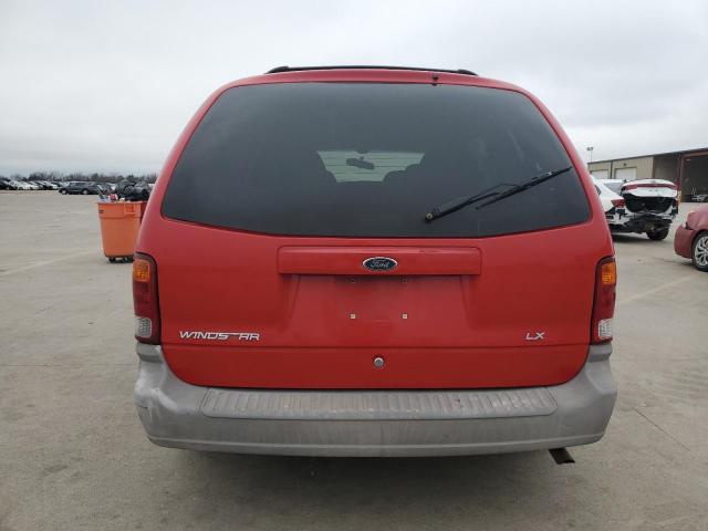 2FMZA51431BB90231 - 2001 FORD WINDSTAR LX RED photo 6