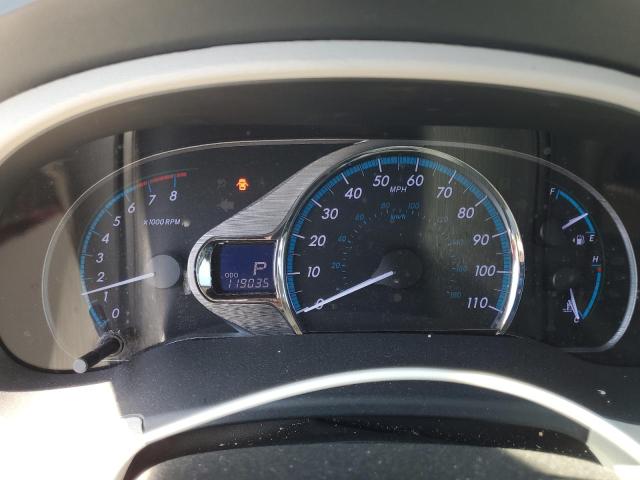 5TDYK3DC7CS183532 - 2012 TOYOTA SIENNA XLE SILVER photo 9