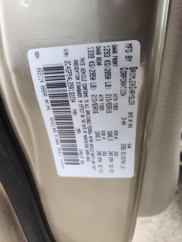 2C4GP54L25R132234 - 2005 CHRYSLER TOWN & COU TOURING BEIGE photo 13