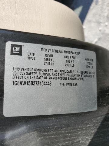 1G8AW15B27Z164448 - 2007 SATURN ION LEVEL 3 BLUE photo 12