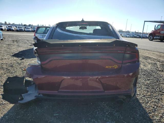 2C3CDXL90LH129672 - 2020 DODGE CHARGER SRT HELLCAT BURGUNDY photo 6