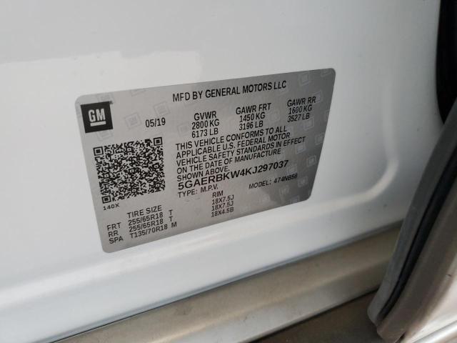 5GAERBKW4KJ297037 - 2019 BUICK ENCLAVE ESSENCE أبيض صورة 13