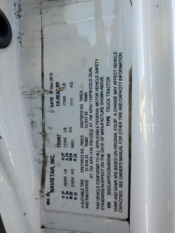 3HSDJAPRXGN450546 - 2016 INTERNATIONAL PROSTAR WHITE photo 10