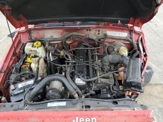 1J4FT68S7TL288431 - 1996 JEEP CHEROKEE SPORT RED photo 12