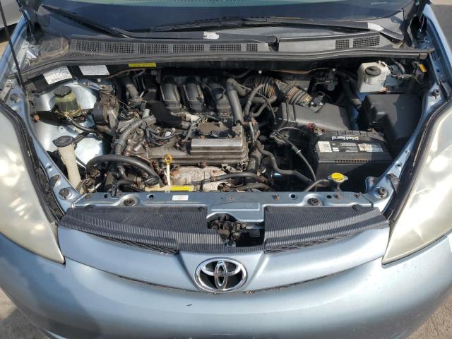 5TDBK23C97S002793 - 2007 TOYOTA SIENNA LE BLUE photo 12