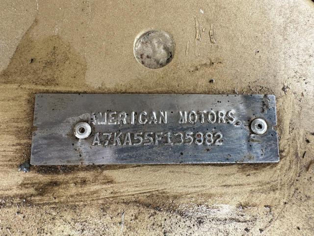 A7KA55F135882 - 1967 AMERICAN MOTORS REBEL GOLD photo 10