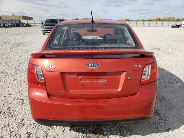 KNADH4A36B6925180 - 2011 KIA RIO BASE RED photo 6