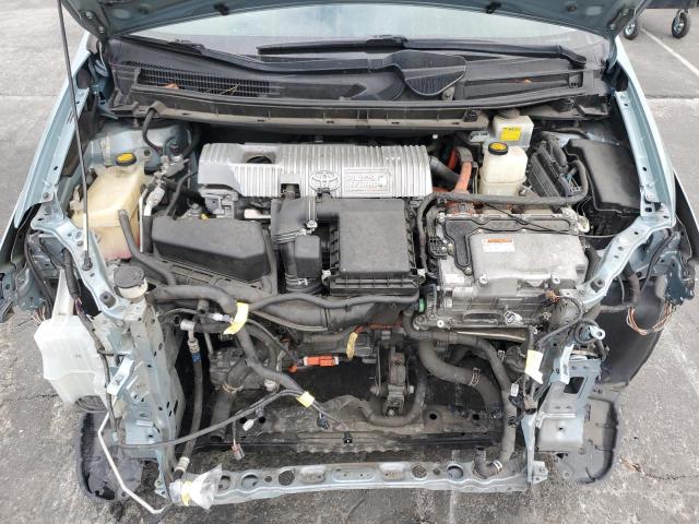 JTDKN3DPXC3006300 - 2012 TOYOTA PRIUS PLUG TURQUOISE photo 11