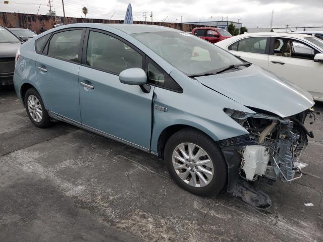 JTDKN3DPXC3006300 - 2012 TOYOTA PRIUS PLUG TURQUOISE photo 4