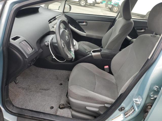 JTDKN3DPXC3006300 - 2012 TOYOTA PRIUS PLUG TURQUOISE photo 7