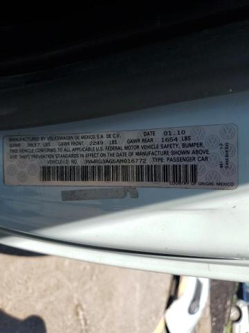 3VWRG3AG5AM016772 - 2010 VOLKSWAGEN NEW BEETLE Mavi foto 13
