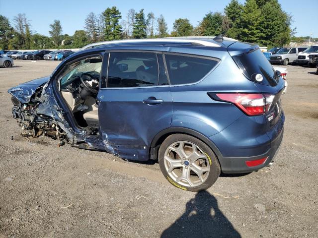 1FMCU9J91JUC44345 - 2018 FORD ESCAPE TITANIUM 蓝色 照片 2