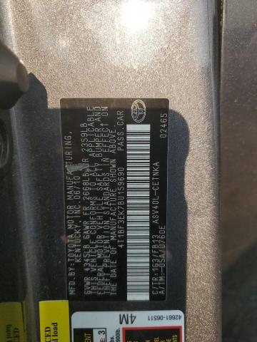 4T1BF3EK7BU159690 - 2011 TOYOTA CAMRY BASE 灰色 照片 12