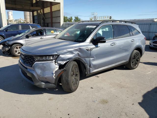 5XYRLDLC1NG082480 - 2022 KIA SORENTO S GRAY photo 1