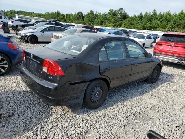 2HGES16655H544869 - 2005 HONDA CIVIC LX BLACK photo 3