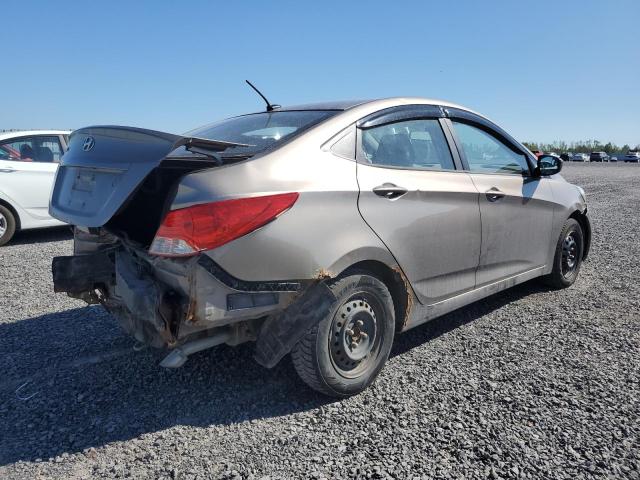 KMHCT4AE3CU113990 - 2012 HYUNDAI ACCENT GLS BEIGE photo 3