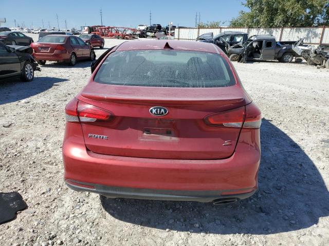 3KPFL4A73JE243105 - 2018 KIA FORTE LX RED photo 6