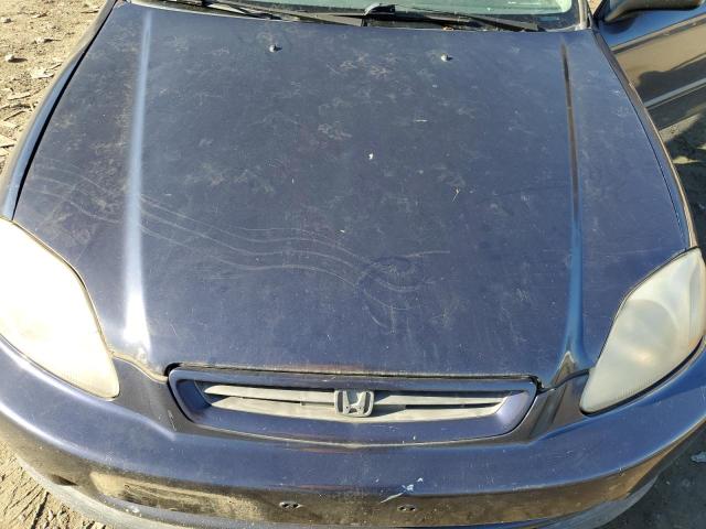 2HGEJ6324VH121668 - 1997 HONDA CIVIC CX BLUE photo 11