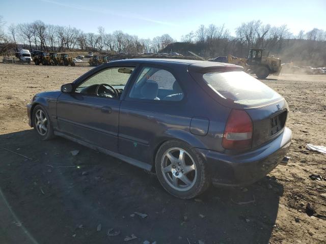 2HGEJ6324VH121668 - 1997 HONDA CIVIC CX BLUE photo 2