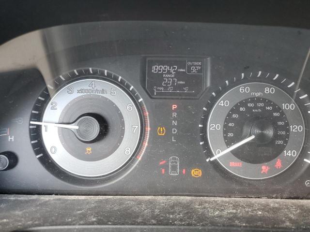 5FNRL5H44CB110090 - 2012 HONDA ODYSSEY EX BLACK photo 9