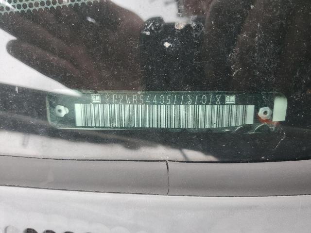 2G2WR544051131018 - 2005 PONTIAC GRAND PRIX GTP თეთრი ფოტო 12