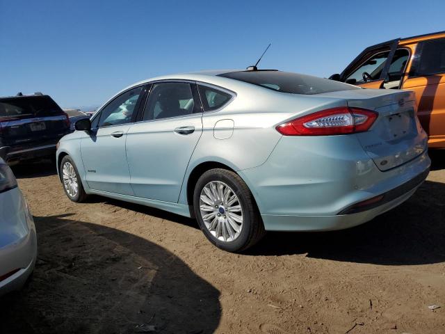 3FA6P0LU9DR342305 - 2013 FORD FUSION SE HYBRID BLUE photo 2